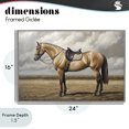 thumbnail image 4 of Stupell Industries Rustic Lodge Shiny Mare Saddled Up Gray Framed Giclee Art, 24 x 16, by Petals Prints Design, 4 of 8