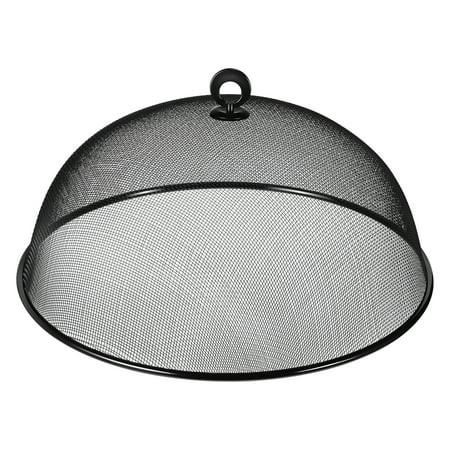 

Hemoton Food Cover Stainless Steel Food Tent Fine Grid Reusable Food Net for Home Party Outdoor BBQ (Black Dia.40cm)
