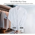 thumbnail image 3 of Steamer, Vertical Steam Iron with 150ML Water Tank, Fast Preheating for Years, Continuous Ironing for 7*8min, Auto Shut-off, 2.5M Cable, 3 of 5