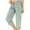 5# Mint Green, variant on Capris for Women Summer Petite Quick Dry Cargo Capri Pants with Pockets Drawstring Cargo Pants Outdoor Golf Hiking Pants Pull On Khaki M
