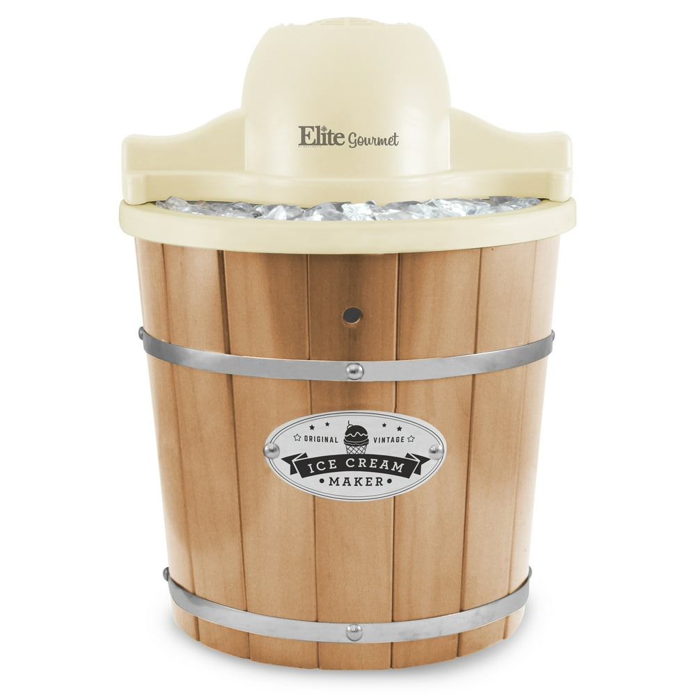 Elite EIM924L 4Qt. Old Fashioned Electric Ice Cream Maker Walmart