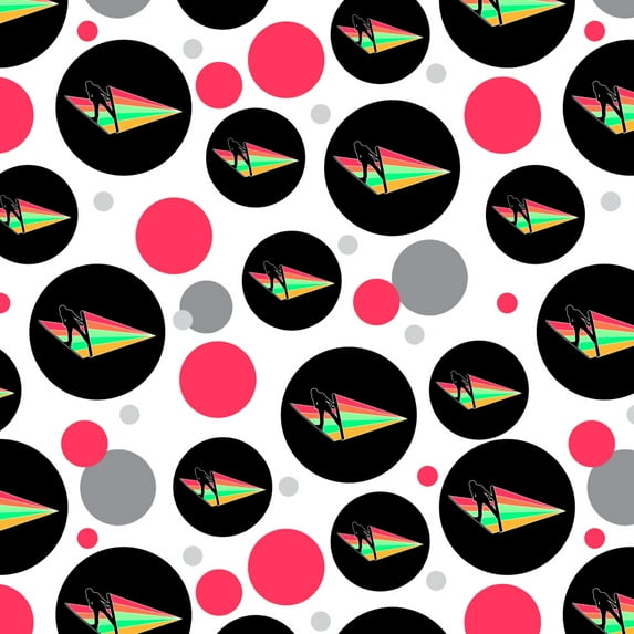 Ski Jumping Rainbow Premium Gift Wrap Wrapping Paper Roll