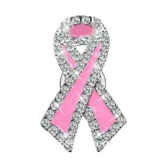 Pink Ribbon Brooch Pins Cancers Awareness Lapel Pins Thoughtful Jewerly