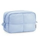 thumbnail image 1 of Bolsa de maquillaje Narwey Puffy acolchada para mujer de viaje, color azul, 1 of 6