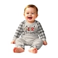 thumbnail image 3 of WJOSBXT Family Matching Christmas Pajama Set with Pockets & Plaid Pants , Long Sleeve Holiday PJs Sleepwear Outfit for Christmas Party Family Photos 3 Months, 3 of 5