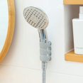 thumbnail image 1 of Soporte de ducha de mano, 1 pieza Soporte de montaje en pared Ventosa de silicona No requiere taladrar para mármol Vidrio Metal Cerámica, Blanco ZefeiWu 1327534197914, 1 of 1