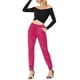 thumbnail image 2 of Pantalones de chándal casuales para mujer con cintura elástica Inspire Chic, longitud hasta el tobillo, joggers 2XL color rosa intenso, 2 of 7
