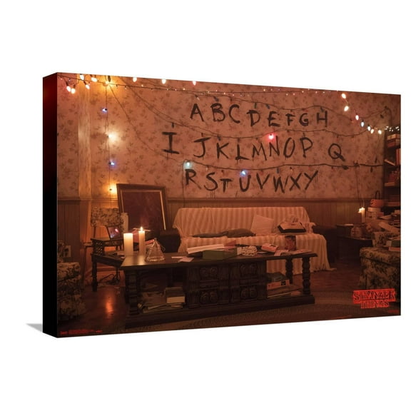 Netflix Stranger Things - Alphabet Canvas Wall Poster, 14.725" x 22.375"