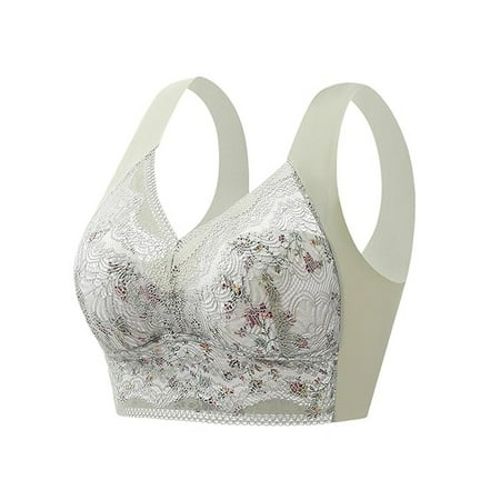 Baodmurt Bras for Women Lounge & Sleep Adaptive Lingerie  Underwear  Green 32D
