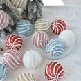 thumbnail image 2 of 1/6Pcs 8cm Christmas Tree Hanging Balls Sequined Shiny  Foam Bauble Pendant, 2 of 4