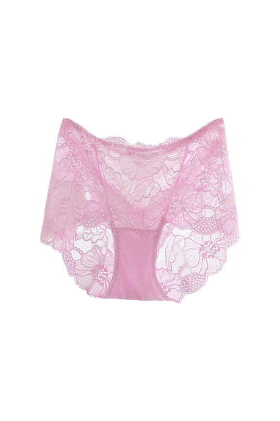 Seamless Underwear Womens Cotton Panty Soft Ladies Lace Underwear Lingerie Thongs Panties Ladies Hollow Out Underwear Cotton Stretch Briefs Soft