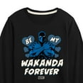 thumbnail image 3 of Marvel Black Panther - Valentine Be My Wakanda Forever - Toddler And Youth Long Sleeve Graphic T-Shirt, 3 of 5