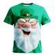 thumbnail image 1 of Tops para hombre, blusas y camisas de cuello redondo y manga corta para hombre. Top estampado de manga corta de San Patricio para hombre. Top/camisa de cuello redondo y manga corta para hombre. Tops p, 1 of 4
