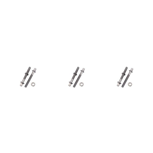 Decodeary 2 Pieces Drum Set Screws Drums Mounting Screw Percussion Instrument Part As shown 60mm 3Set