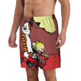 thumbnail image 2 of Calvin And Hobbes Mens Swim Trunks Quick Dry Board Shorts with Mesh Lining Beach Shorts Swimwear Bathing Suits, 2 of 7