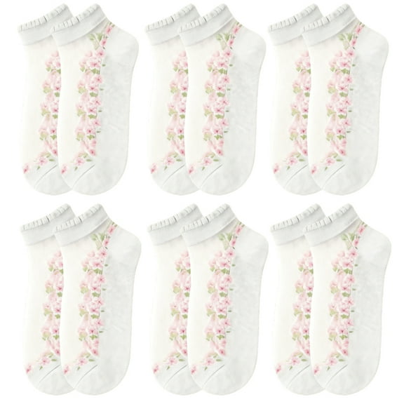 TELOLY 6Pairs Ankle Socks for Women,Womens No Show Socks Size 9-11,Cotton Gym Socks