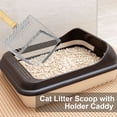 thumbnail image 4 of Gustave Cat Litter Scoop with Holder Caddy, Heavy Duty Metal Pet Kitty Poop Scooper Fast Sifting Non-Stick Deep Shovel for Litter Box, 4 of 8