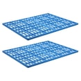 thumbnail image 1 of Blue ABS Rabbit Cage Mat for Cage Environment Improvement 2Pcs 16.5X13X0.4In, 1 of 5