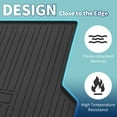 thumbnail image 3 of Unique Bargains Flat Face Cargo Liner Rear Trunk Mat Trunk Cargo Luggage Boot Tray Mat Vertical Stripes Pattern for Cadillac Lyriq 2023-2024 Anti-Slip, 3 of 7