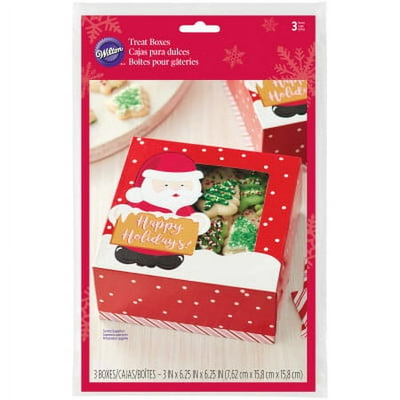 Wilton Santa Claus Treat Boxes, 3pc