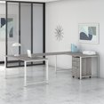 thumbnail image 7 of Bush Business Furniture 400S247PG 60 in. 400 Series Collection U Shaped Desk with 3 Drawer Mobile File Cabinet&#44; Platinum Gray, 7 of 7