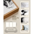 thumbnail image 2 of SHENIFY Large 24x36in3pcs Natural Framed Black White Abstract Canvas Wall Art Ink Wash Pastel Wall Decor Modern Rendering Illustration Art Painting for Bedroom Dining Room, 2 of 8