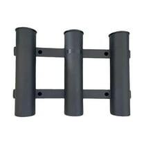 Detachable 3-Tube Fishing Rod Holder For Ocean Kayak Side, Lightweight And Detachable Design For Easy Storage And Setup On Ocean Kayaks, Securely Holding 3 Fishing Rods During
