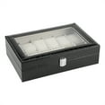 thumbnail image 2 of Caja De Reloj Opcional Negra/café, Con Caja De Almacenamiento De Almohadas, Con Vidrio Transparente Para El Hogar, Fácil De Observar Para La Tienda, 2 of 7