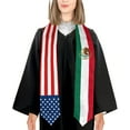 thumbnail image 5 of Usa American America And Michoacan México Mexico Mexican Graduation Sash Class Of 2024 2025 Graduation Stole 72 Inch Length Double Sided V Shape Graduation Scarf Graduation Congratulation Gifts, 5 of 7