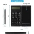 thumbnail image 2 of Scientific Calculator (black) Ultra-thin with Erasable Writing Board, Math/Geometry Physics Calculator/10-Digit LCD, 2 of 5