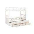thumbnail image 5 of Twin over Twin Wood Bunk Bed with Trundle and Drawers, 5 of 7