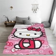 thumbnail image 7 of Hello Kitty Blanket Kawaii Cat Throw Blanket for Girls Kids, Super Soft Fleece Warm Cozy Plush Gifts Blankets for Couch Sofa Bed, 7 of 7