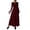 Wine, variant on TIHLMK Women's Long Sleeve Crew Neck Bodycon Dresseses Shirred Waist with Pleated Maxi Skirt