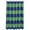 Blue/Green Rugby Stripe, variant on Fun and Playful Rainbow Banded Stripe Printed Pattern Microfiber Bathroom Shower Curtain - Rainbow Banded Stripe, 72 Inch