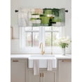 thumbnail image 2 of Valances for Windows Sage Green Abstract Rod Pocket Cafe Window Treatments Valance Curtains for Kitchen Bathroom Laundry Basement Windows 54"x18", 2 of 9