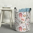 thumbnail image 5 of Eiffel Tower coffee Laundry Basket, Laundry Hamper Waterproof Laundry Bag Clothes Hamper Laundry Bin with Handles for Bedroom, Living Room, Kids Room-#, 5 of 5