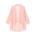 thumbnail image 2 of CHICTRY Women Chiffon Long Sleeve Cardigan Open Front Casual Shrug Bride's Mother Formal Coat Pink M, 2 of 5