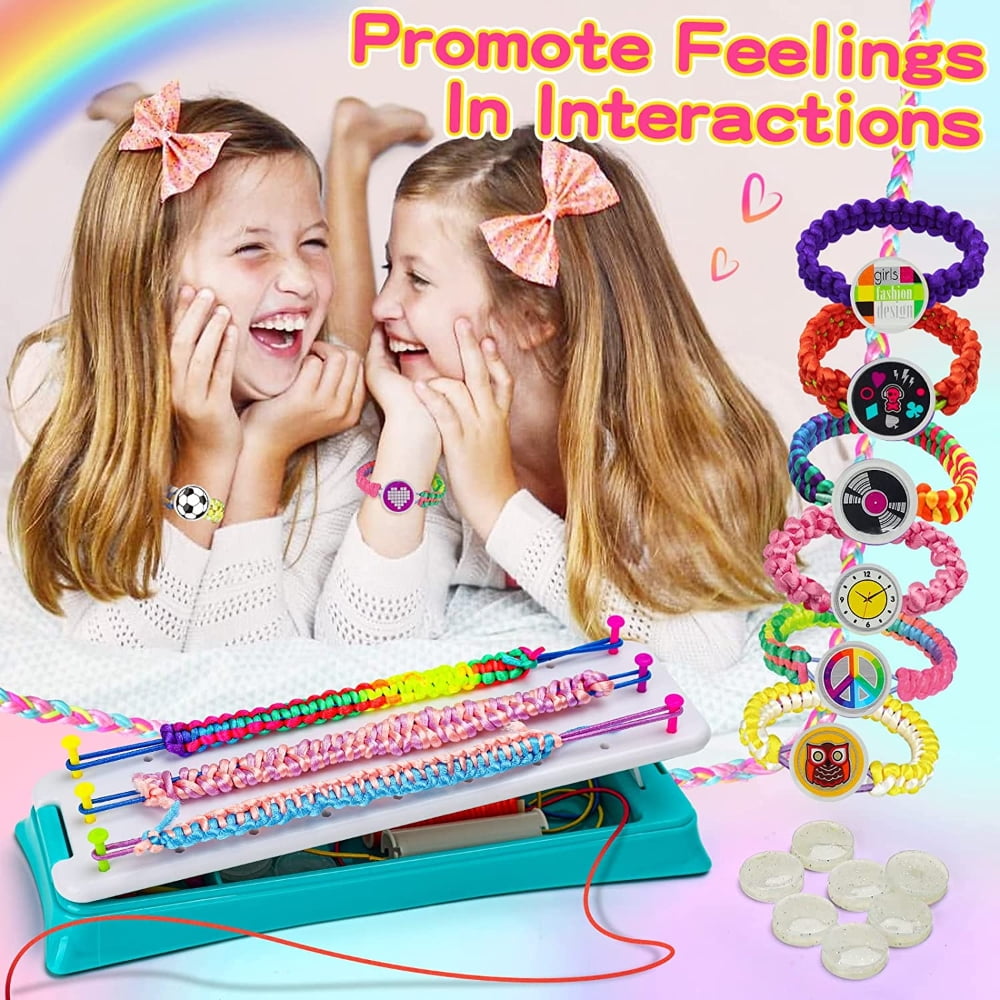 DIY Jewelry Bracelet Making Kits for Girls, are and Craft Set for Kids Girl Colorful Friendship Bracelet