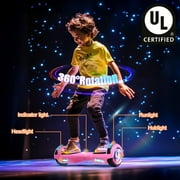 SISIGAD Hoverboard ، لوح تحوم 6.5 بوصة للأطفال والكبار ، لوح تحوم مع بلوتوث وأضواء LED