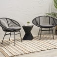 thumbnail image 3 of Cool Outdoor Basket Seat With Water- Cushions - Grey, Iron + Plastic, 30.02 In. Tall, 23.24 Wide, 36.88 Deep, 11.29 Lb, Assembly Required Contemporary Relax Chair, 3 of 7
