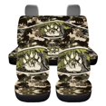 thumbnail image 5 of HUISEFOR Camo Hunting Car Seat Cover Set Elastic Anti Slip Front and Back Split Bench Protector Breathable Interior Auto Accessories Universal Fit for Most Sedan SUVs, 5 of 6