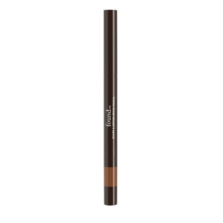 FOUND SHAPE & DEFINE Brow Pencil with Kiwi and Bilberry, 03 Medium Brown, 0.01 fl oz