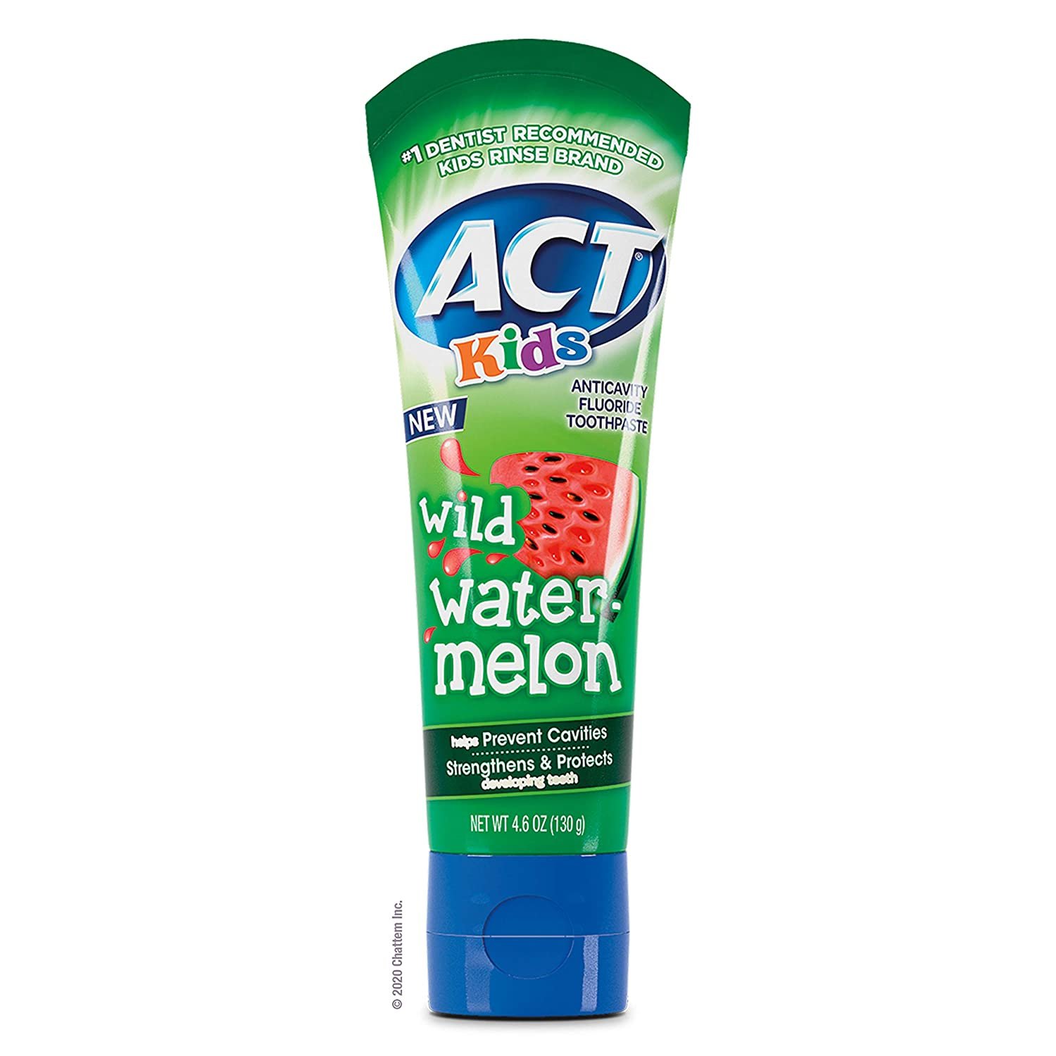 ACT Kids Anticavity Fluoride Toothpaste, Wild Watermelon, 4.6 oz