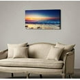 thumbnail image 3 of WFSposterBeach Wall Art Sea Ocean Landscape Picture Print Canvas Wall Art Modern Giclee Artwork Home Decor Stretched and Framed Ready to Hang,2cm Thick Frame, Waterproof Artwork, 3 of 4
