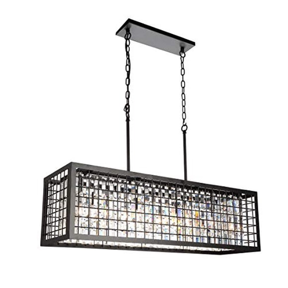CWI Lighting 9697P36-4-192 Lustre à 4 Lumières avec Fini Brun, Fini Brun