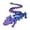 Purple, variant on Articulated Dragon 3D Printed Mythical Figure with Realistic Eyes Multi-Jointed Flexible Serpent for Desktop Display and Sensory Relief Office Ornament Multicolor