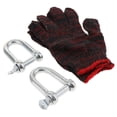 thumbnail image 3 of Combo Anillos Y Correa De Remolque (resistencia A La Ruptura 8T): Grillete Para Recuperación De Vehículos, Transporte, Extracción De Tocones Y 5 metros Yotijar correa de remolque de recuperación de coche, 3 of 10