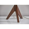 thumbnail image 3 of Natural Chunky Tripod Walnut Wood Table Lamp, 3 of 3