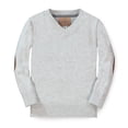 thumbnail image 1 of Hope & Henry Boys' Fine Gauge V-Neck Sweater with Elbow Patches, 1 of 3