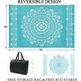 thumbnail image 2 of Outdoor Rug x Reversible Outdoor Plastic Straw Rug Large Outdoor Patio Rug RV Mat Outside Indoor Outdoor Rugs for Patio RV Balcony Deck Picnic Backyard Porch Grey, 2 of 7